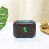 Maxbell Flame Essential Oil Diffuser Scent Diffuser Quiet for Home Office Yoga Dark wood Grain