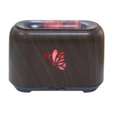 Maxbell Flame Essential Oil Diffuser Scent Diffuser Quiet for Home Office Yoga Dark wood Grain