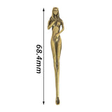 Maxbell Portable Earwax Remover Ear Care Tool Earwax Goddess Figurine Metal Style C