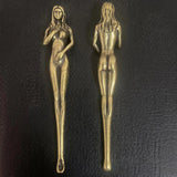 Maxbell Portable Earwax Remover Ear Care Tool Earwax Goddess Figurine Metal Style C