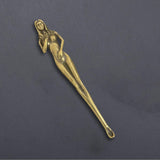 Maxbell Portable Earwax Remover Ear Care Tool Earwax Goddess Figurine Metal Style C
