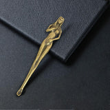 Maxbell Portable Earwax Remover Ear Care Tool Earwax Goddess Figurine Metal Style C