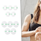 Maxbell 5 Pieces Adhesive Patches Waterproof Precut Sensor Cover for Running Cycling Round