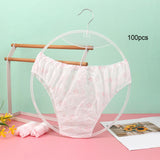 Maxbell 100x Briefs Adjustable Breathable Single Layer Handy for Salon Hotel SPA With flower