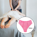 Maxbell 100x Briefs Adjustable Breathable Single Layer Handy for Salon Hotel SPA Pink