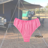 Maxbell 100x Briefs Adjustable Breathable Single Layer Handy for Salon Hotel SPA Pink