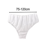 Maxbell 30x Disposable Underwear Panties Handy Elastic Waistband for Hotel Travel White