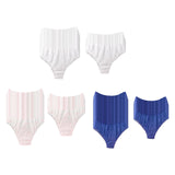 Maxbell 30x Disposable Underwear Panties Handy Elastic Waistband for Hotel Travel White