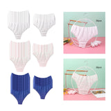 Maxbell 30x Disposable Underwear Panties Handy Elastic Waistband for Hotel Travel White