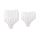 Maxbell 30x Disposable Underwear Panties Handy Elastic Waistband for Hotel Travel White