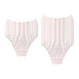 Maxbell 30x Disposable Underwear Panties Handy Elastic Waistband for Hotel Travel With flower