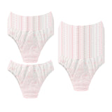 Maxbell 30x Disposable Underwear Panties Handy Elastic Waistband for Hotel Travel With flower