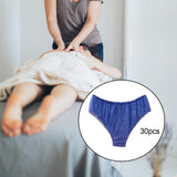 Maxbell 30x Disposable Underwear Panties Handy Elastic Waistband for Hotel Travel Blue