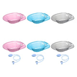 Maxbell Sitz Bath Basin for Toilet with Flusher 2000ml Bidet Durable for Women Pink