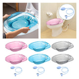 Maxbell Sitz Bath Basin for Toilet with Flusher 2000ml Bidet Durable for Women Pink