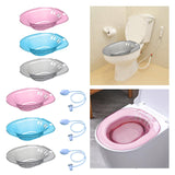 Maxbell Sitz Bath Basin for Toilet with Flusher 2000ml Bidet Durable for Women Pink