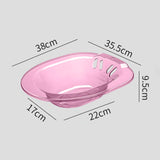 Maxbell Sitz Bath Basin for Toilet with Flusher 2000ml Bidet Durable for Women Pink