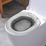 Maxbell Sitz Bath Basin for Toilet with Flusher 2000ml Bidet Durable for Women Grey