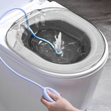 Maxbell Sitz Bath Basin for Toilet with Flusher 2000ml Bidet Durable for Women Grey with Flusher