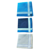 Maxbell 3Pcs Pocket Squares Hankies Breathable Cotton for Gentlemen Wedding Travel