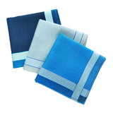 Maxbell 3Pcs Pocket Squares Hankies Breathable Cotton for Gentlemen Wedding Travel