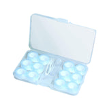 Maxbell Travel 6 Pairs Contact Lens Case Set Keeping Contact Lens Clean and Clear Blue