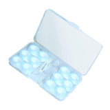 Maxbell Travel 6 Pairs Contact Lens Case Set Keeping Contact Lens Clean and Clear Blue