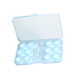 Maxbell Travel 6 Pairs Contact Lens Case Set Keeping Contact Lens Clean and Clear Blue