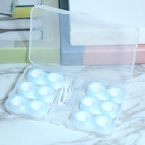 Maxbell Travel 6 Pairs Contact Lens Case Set Keeping Contact Lens Clean and Clear Blue