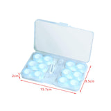 Maxbell Travel 6 Pairs Contact Lens Case Set Keeping Contact Lens Clean and Clear Blue