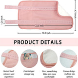 Maxbell Washable Castor Oil Pack Compress Comfortable Easy to Use Soft Reusable Pink