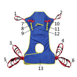 Maxbell Patient Lift Sling Solid Fabric Easy Transfer for Toileting Elderly Adults Under 150kg
