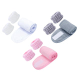 Maxbell 3x SPA Headband Face Washing Headband Wristbands Towel Band Washband White