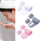 Maxbell 3x SPA Headband Face Washing Headband Wristbands Towel Band Washband White