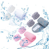 Maxbell 3x SPA Headband Face Washing Headband Wristbands Towel Band Washband White