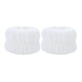 Maxbell 3x SPA Headband Face Washing Headband Wristbands Towel Band Washband White