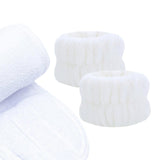 Maxbell 3x SPA Headband Face Washing Headband Wristbands Towel Band Washband White