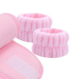 Maxbell 3x SPA Headband Face Washing Headband Wristbands Towel Band Washband Pink