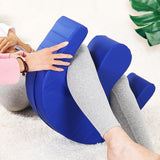 Maxbell PU Leather Elderly Turning Device Invisible Zipper Lifting and Transfer Care Sponge Blue