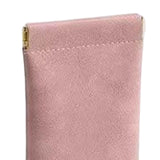 Maxbell Portable Sunglasses Pouch Sunglasses Storage Pouch Soft PU Leather Case Pink