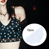 Maxbell 10 Pieces Disposable Underarm Sweat Pads Armpit Sweat Pads for Women and Men