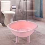 Maxbell Sitz Bath Portable Hip Wash Basin Nonslip Avoid Squatting Sitz Bath Soak Tub Pink