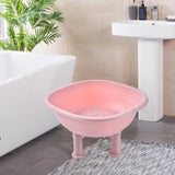 Maxbell Sitz Bath Portable Hip Wash Basin Nonslip Avoid Squatting Sitz Bath Soak Tub Pink