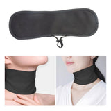 Maxbell Castor Oil Neck Pack Wrap Pad with Sliding Adjustment Buckle Flexible Buckle