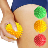 Maxbell 3 Pieces Spike Massage Balls Spiked Massager Rollers for Shoulder Back Feet Style F