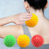 Maxbell 3 Pieces Spike Massage Balls Spiked Massager Rollers for Shoulder Back Feet Style F
