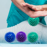 Maxbell 3 Pieces Spike Massage Balls Spiked Massager Rollers for Shoulder Back Feet Style G
