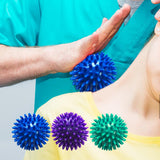 Maxbell 3 Pieces Spike Massage Balls Spiked Massager Rollers for Shoulder Back Feet Style G