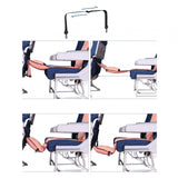 Maxbell Comfort Airplane Footrest Hammock Seat Cover Leg Rest for Flights Trains Bus Pink