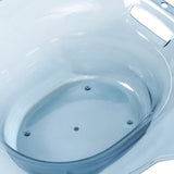 Maxbell Sitz Bath Basin for Toilet Wider Seating Area Hip Bath for Elderly Women Men Blue